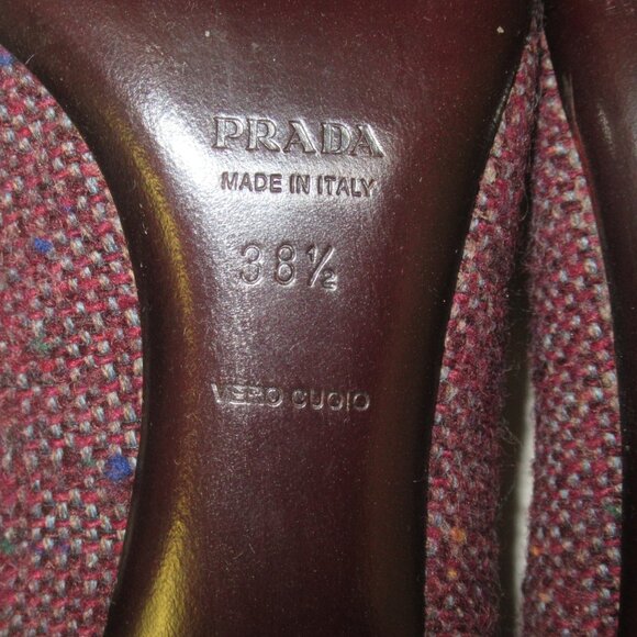 PRADA Women Shoes Size 38.5 Made in Italy - Picture 9 of 13